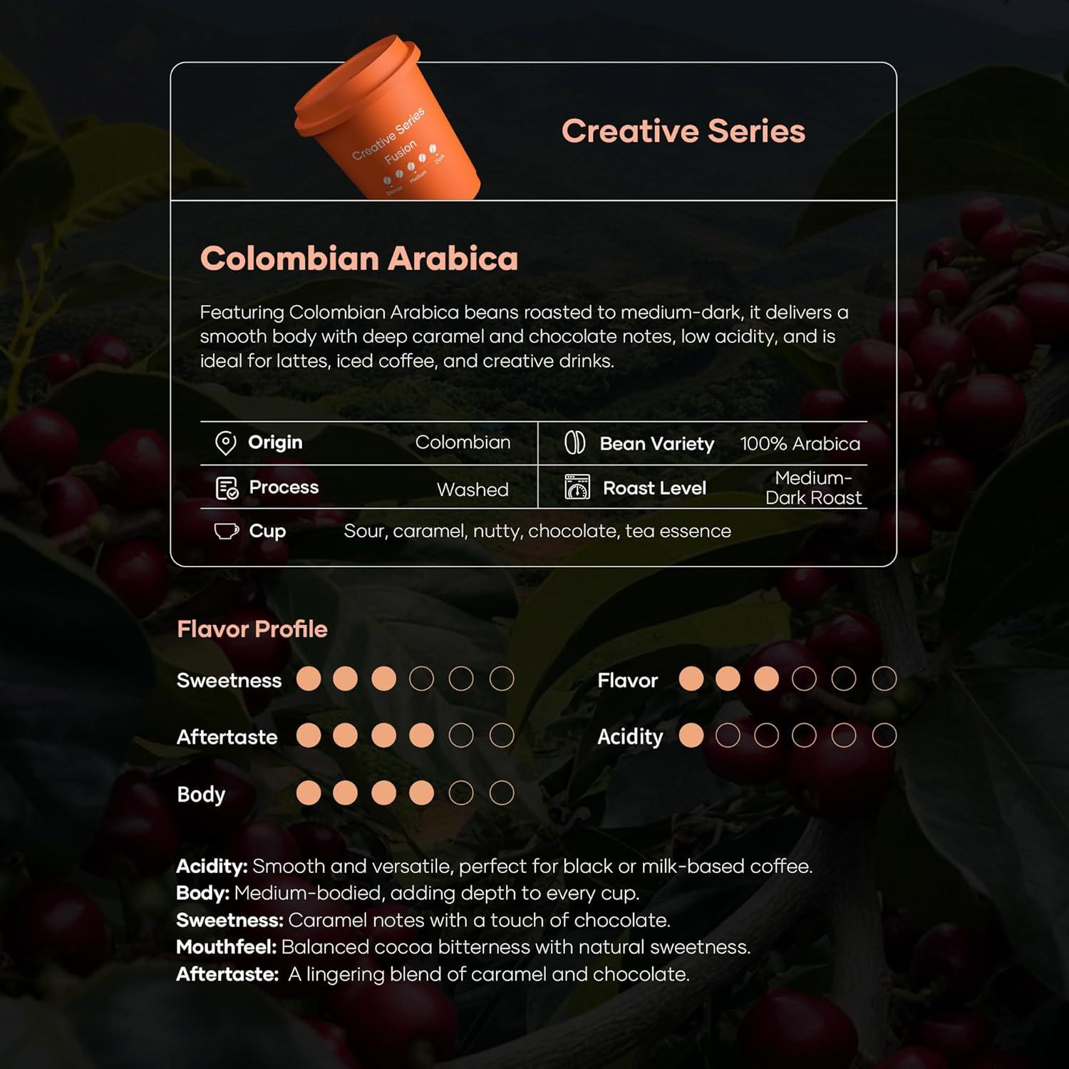 Cocinare QuickShot Espresso Series – Instant Cold Brew Coffee Pods, 100% Arabica from Brazil & Yunnan, Medium-Dark Roast, Nutty & Caramel Flavor, Freeze-Dried for Bold Smooth Taste, 9 Count(Creative)